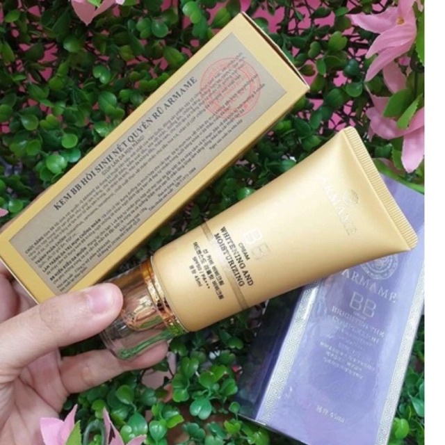 Kem nền BB cream Armame Hàn Quốc SPF 50/PA+++ 45ml Hộp màu vàng: Dành cho da sáng và da thường.