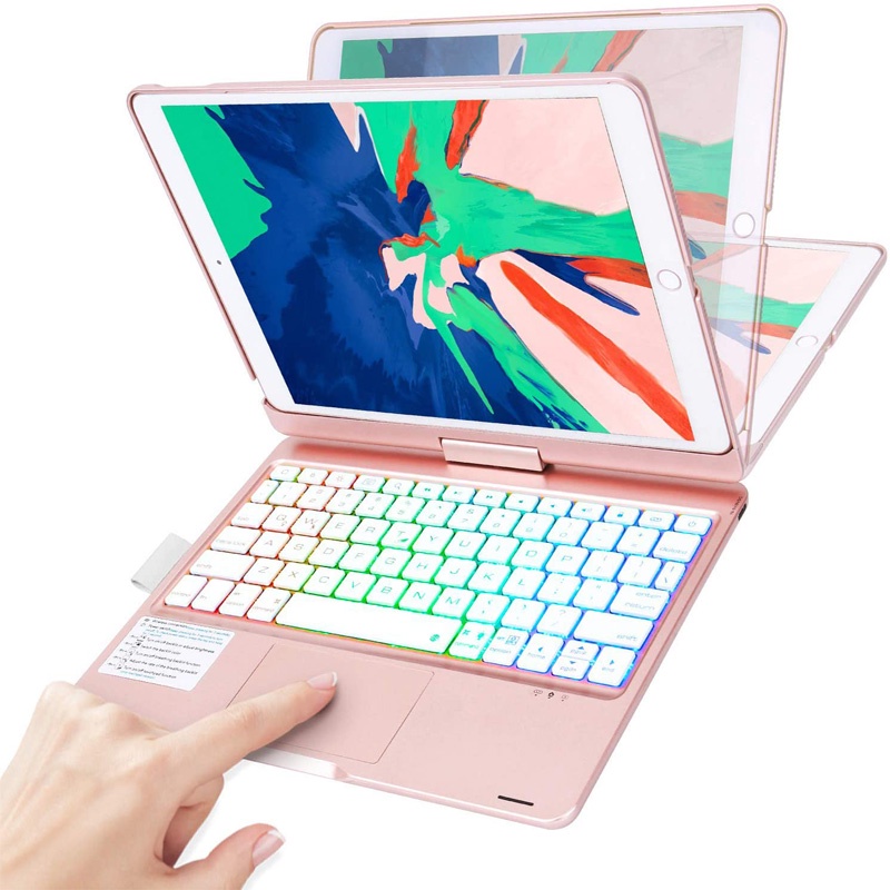 Bao Da Máy Tính Bảng Có Bàn Phím bluetooth Không Dây Cho ipad 10.2 7th 8th 9th gen 10th generation 10.9 '' ipad pro 11 10.5 air 3 4 5 Ốp