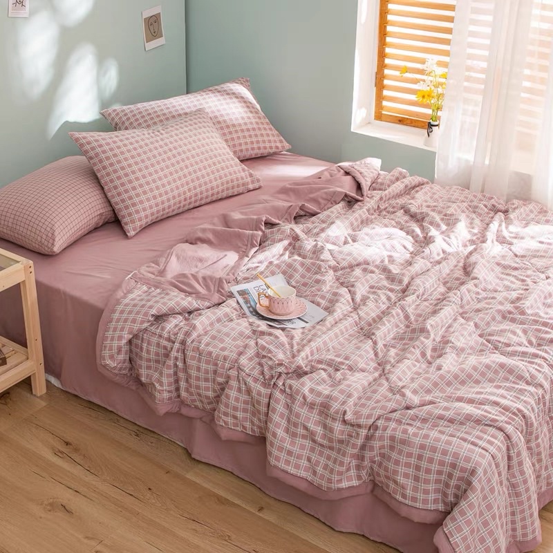 Đũi Kẻ Chăn Trần Bông Thoáng Mát Mềm Mịn Hàng Xuất Nhất (Shinbedding_store)