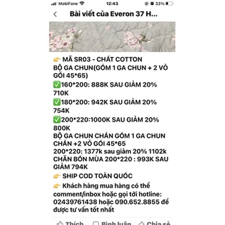 Bộ chăn ga gối EVERON mã sr03