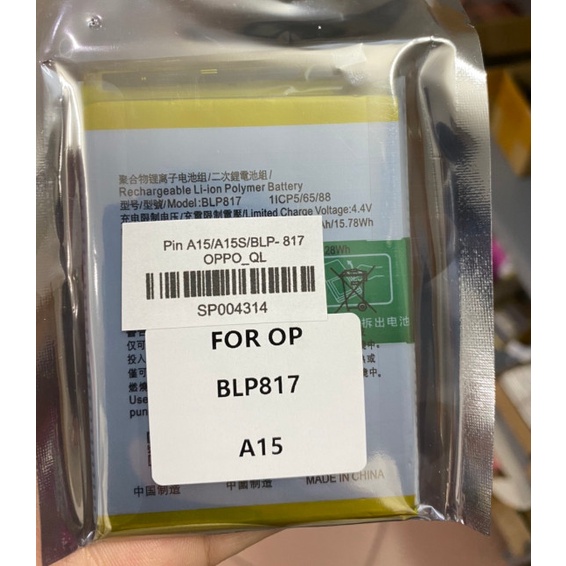 Pin A15/A15S/A16K/BLP817 OPPO