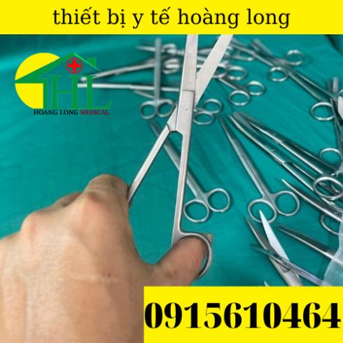 Kéo Y Tế , Kéo Cong 2 Đầu Tù 18cm Sắc Bén Hàng Loại 1 Pakistan