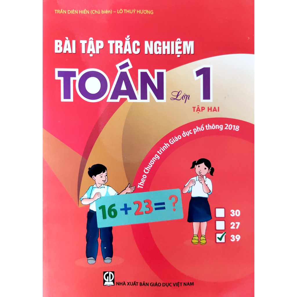 Sách - Bài tập trắc nghiệm Toán 1 (Theo chương trình giáo dục phổ thông 2018)