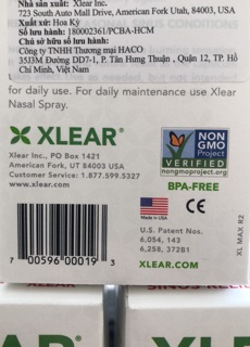 [HSD 03/2027] Xịt mũi Xlear Max viêm xoang, mũi dị ứng - 45ml
