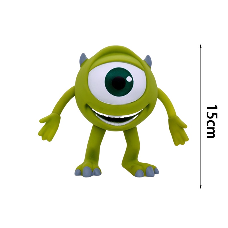 Disney Monsters University Mike Wazowski Mr Q Money Pot PVC Action Figure Ornaments 15cm