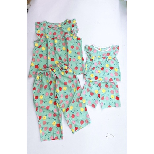 SET LỤA MẸ VÀ BÉ | BỘ LỤA BÉ GÁI 9-37kg