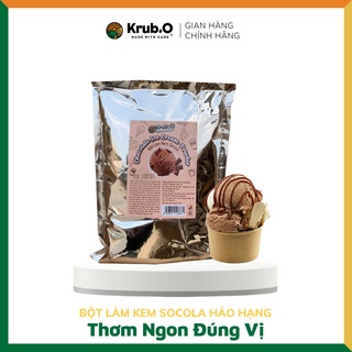 Bột Làm Kem Socola Cao cấp Gói 1000g - Thương hiệu Krub,O - Nguồn nông sản thuần Việt