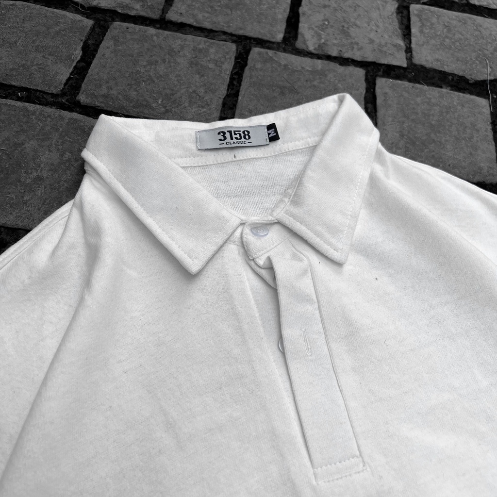 Áo thun polo trơn tay lỡ MEANSTORE phông Unisex nam nữ tee oversize form rộng pull Ulzzang Hàn Quốc- Basic đen, trắng
