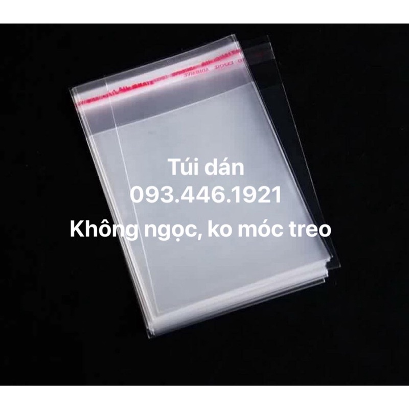 1kg Túi dán mép size 8x16,túi đựng phụ kiện có dán miệng