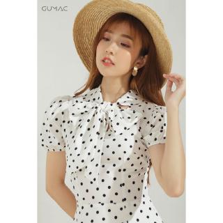 Đầm bi nơ cổ DA603 GUMAC