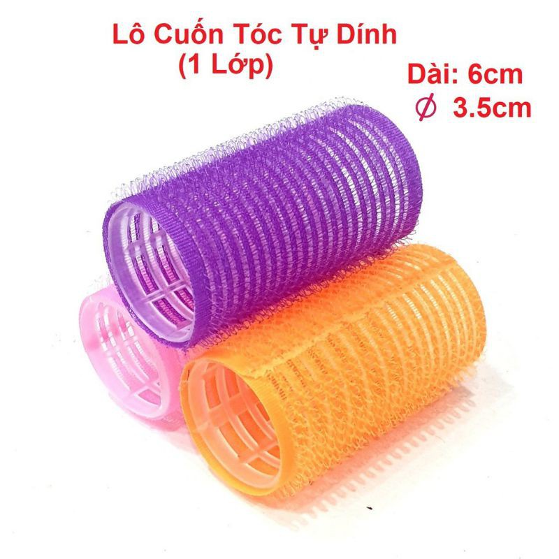 Lô Cuốn Tóc Tự Dính Size Trung Màu Ngẫu Nhiên (1 cái)