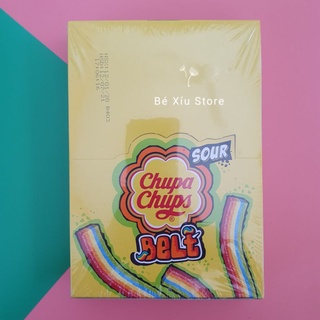 Kẹo dẻo Sour Belt Chupa Chups Cầu Vồng hộp 32 thanh
