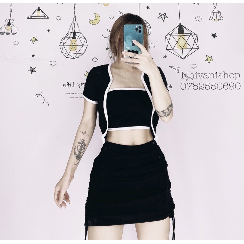 chân váy thun rút dây 2 bên | BigBuy360 - bigbuy360.vn