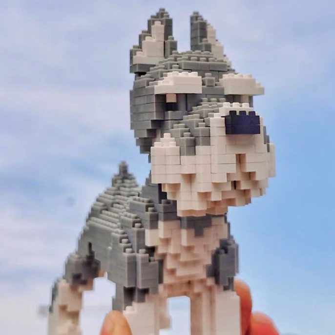 Mô Hình Lắp Ráp Lego Hình Chú Chó Husky Cho Người Lớn