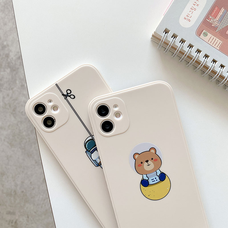 Ốp điện thoại mềm in hình phi hành gia cho iPhone 6 7 8 8plus X XS XR 11 12 XMax | BigBuy360 - bigbuy360.vn