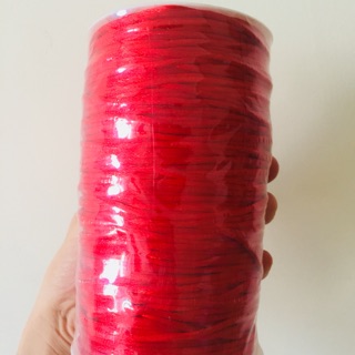 Cuộn dây dù đỏ chất dù bóng size 2.5mm size to dây tim