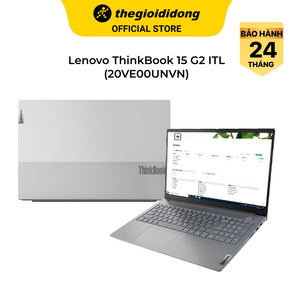 Laptop Lenovo ThinkBook 15 G2 ITL i5 1135G7/8GB/512GB/15.6"F/Win11/(20VE00UNVN)/Xám - Hàng chính hãng