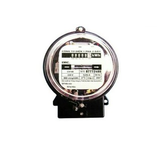 Công tơ điện EMIC 1 pha 2 dây ( Đồng hồ điện gia đình, phòng trọ KHÔNG KIỂM ĐỊNH ) - Hòa phát