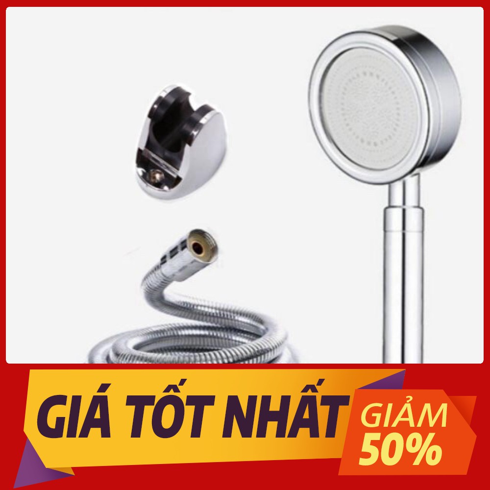 [Sale toàn shop] Vòi sen inox tăng áp cao cắp 304 ( trọn bộ vòi dây tay cầm )