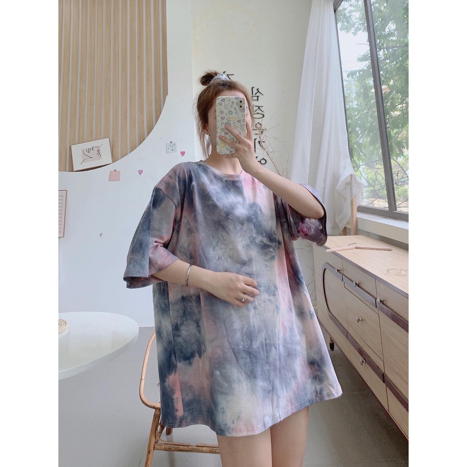 Áo phông trơn loang hồng HARI