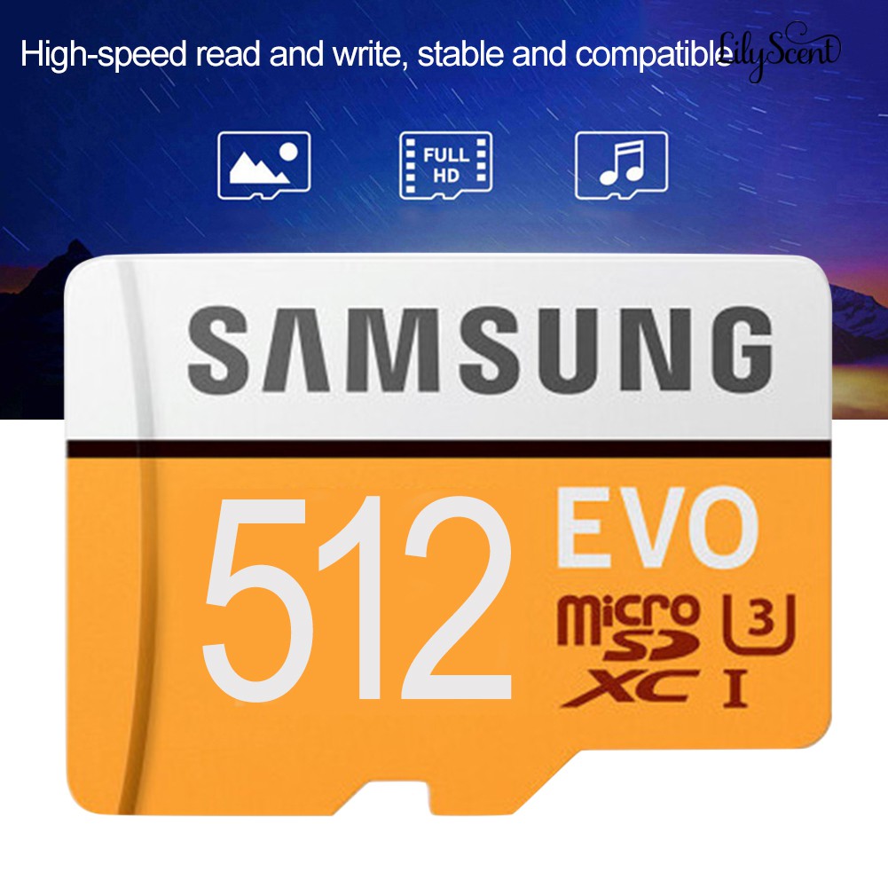 Thẻ Nhớ Micro Kỹ Thuật Số Samsung Evo 1t 512gb Tf Cho Điện Thoại / Máy Ảnh