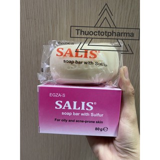 Bánh xà phòng SALIS 80G giúp làm sạch nhờn và bụi bẩn