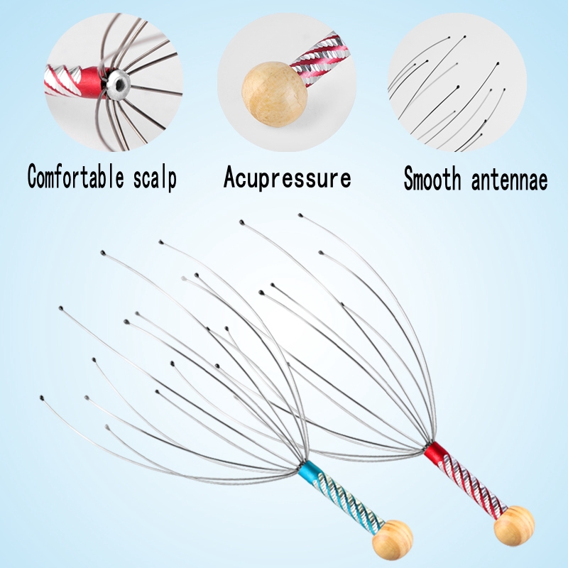 Dụng cụ gãi đầu hình bạch tuộc mát xa thư giãn