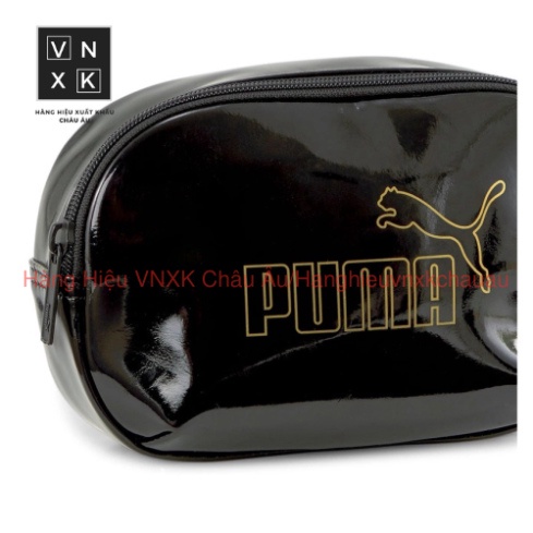 Túi đeo chéo, Túi Bao Tử DA PUMA Màu Đen - Hàng Xuất Xịn Check Code, Full Tem Tag0