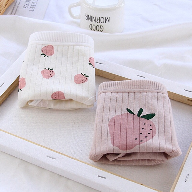 [Mã 12FASHIONSALE1 giảm 10K đơn 50K] Quần Lót Cotton Co Dãn 4 Chiều Quả Dâu CuTe ( Chọn Màu ) | BigBuy360 - bigbuy360.vn