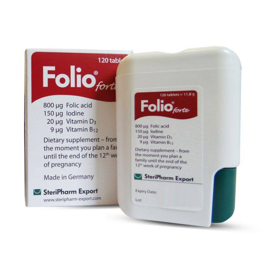 Viên uống bổ sung Acid Folic cho mẹ bầu Folio® forte - Hộp 120 viên-sử dụng được 4 tháng | BigBuy360 - bigbuy360.vn
