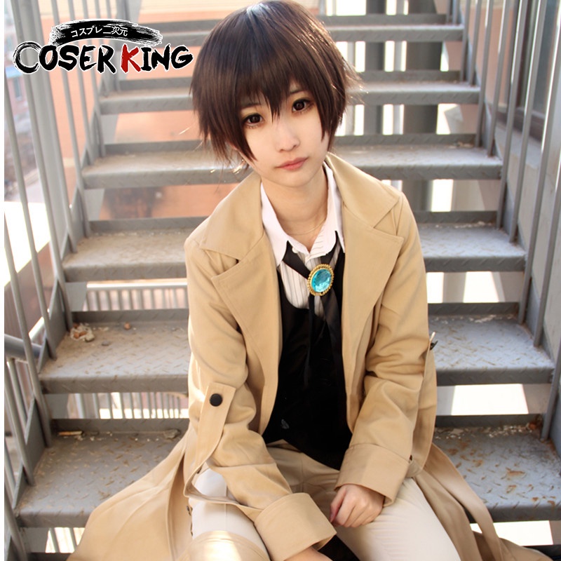 Set trang phục hóa trang nhân vật thám tử Dazai Osamu trong anime Bungo Stray Dogs cho nam nữ