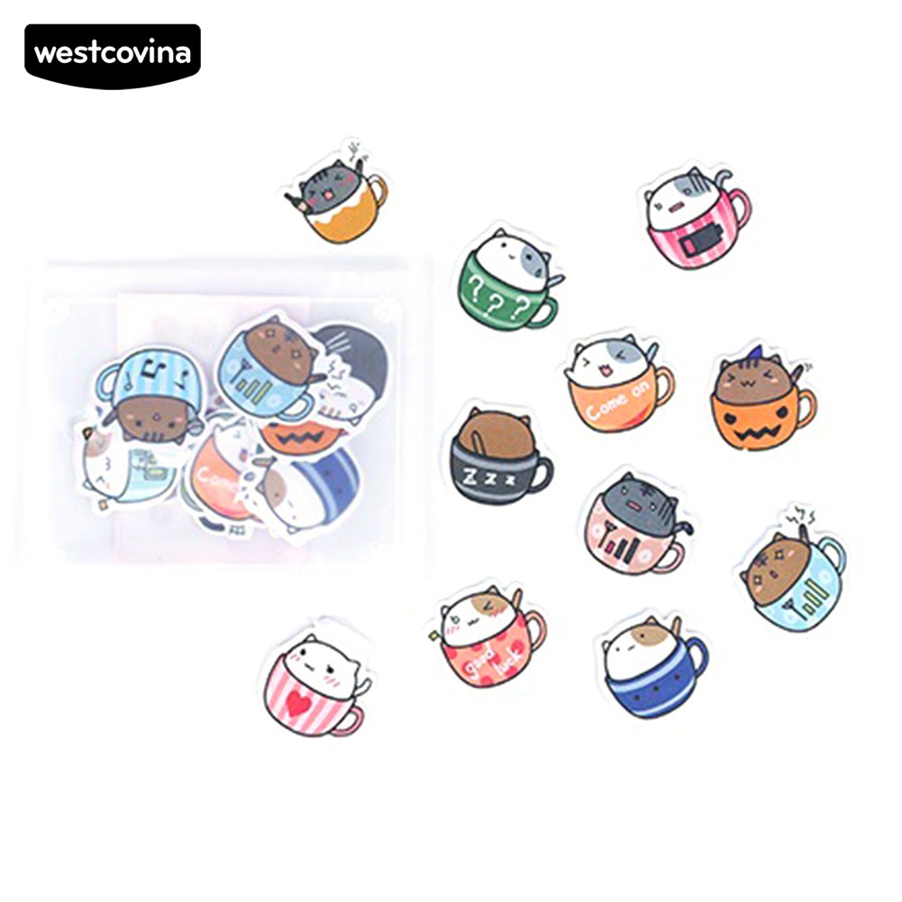 Bộ 40 Miếng Dán Trang Trí Hình Động Vật Đáng Yêu