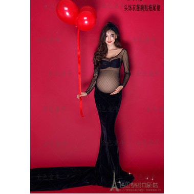 Đầm bầu chụp ảnh nghệ thuật studio 2019