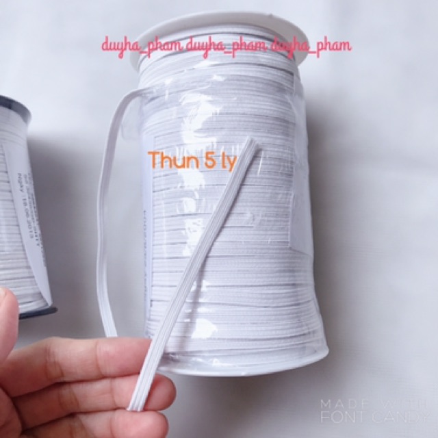 10 MET DÂY THUN MỀM ĐẸP LOẠI 3 LY- 5 LY