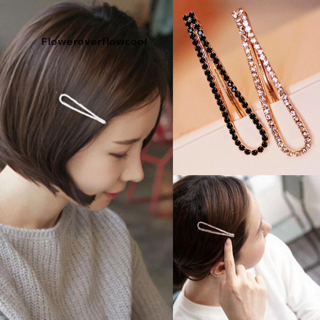 Kẹp Tóc Hình Hoa Đính Đá Pha Lê Thời Trang Mới Cho Nữ