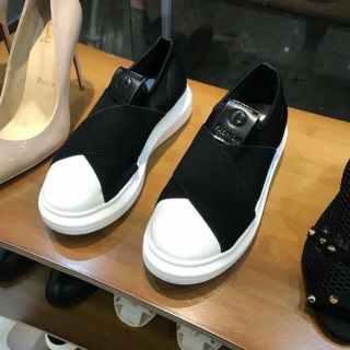 Giày slip on quai chun chéo độn đế siêu xinh