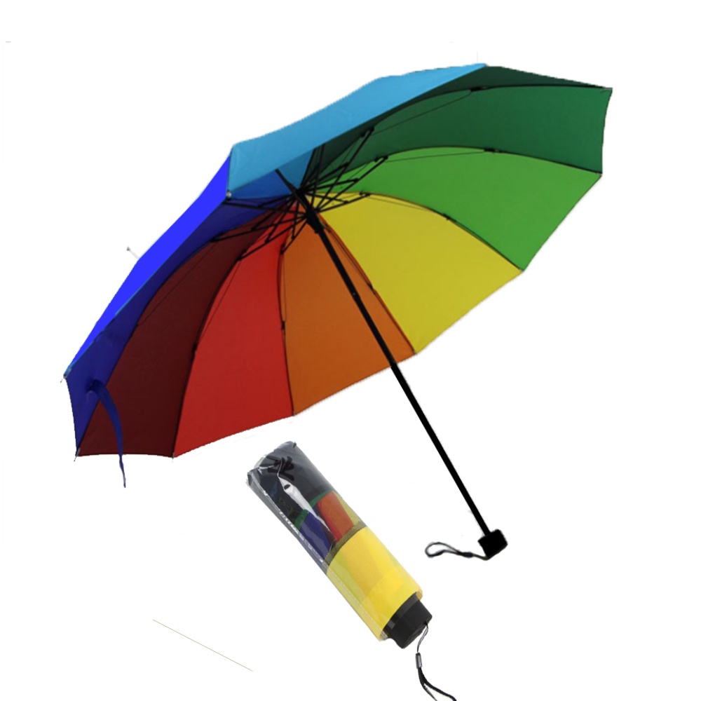 Dù 7 Màu Gấp Gọn Bỏ Túi Siêu Tiện Lợi