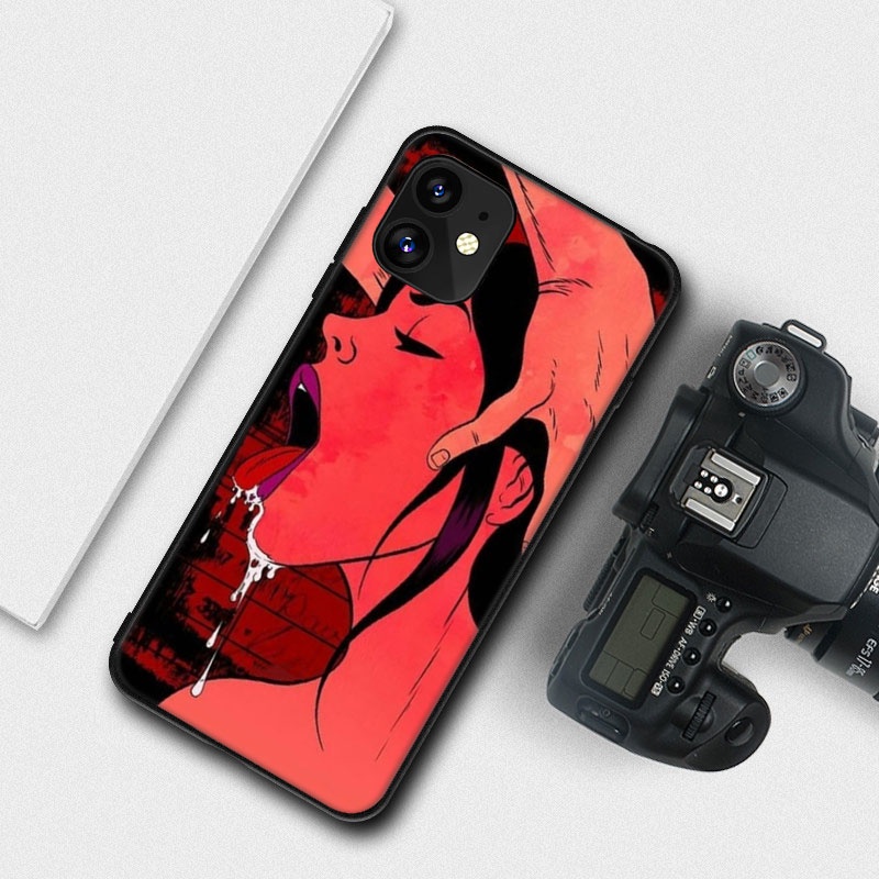 Ốp Điện Thoại Hình Cô Gái Quyến Rũ Gợi Cảm Cho iPhone 11 XR XS 5 5S 6 6S 7 / 8 / SE 2020 Plus D2