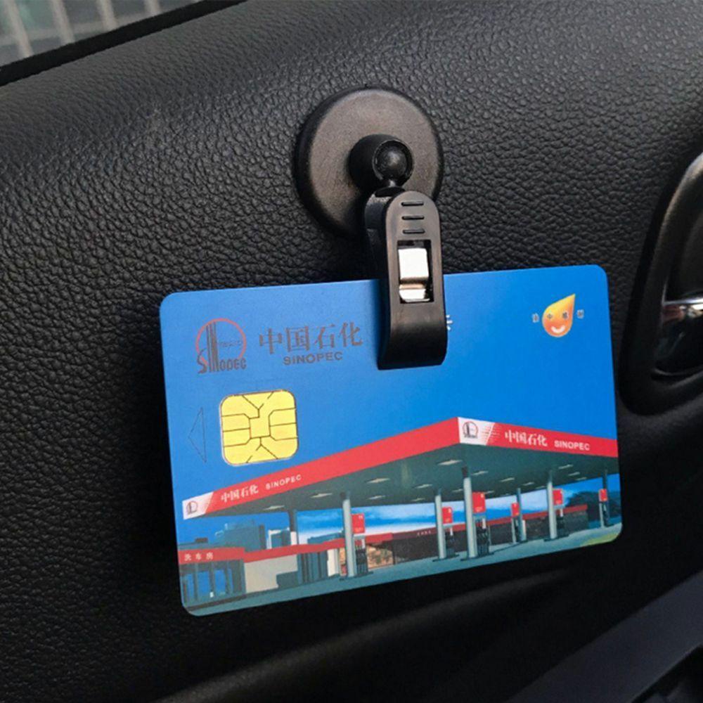 REBUY1 Kẹp Cố Định Thẻ Trên Xe Hơi / Cửa Sổ Tháo Rời Được Tiện Lợi