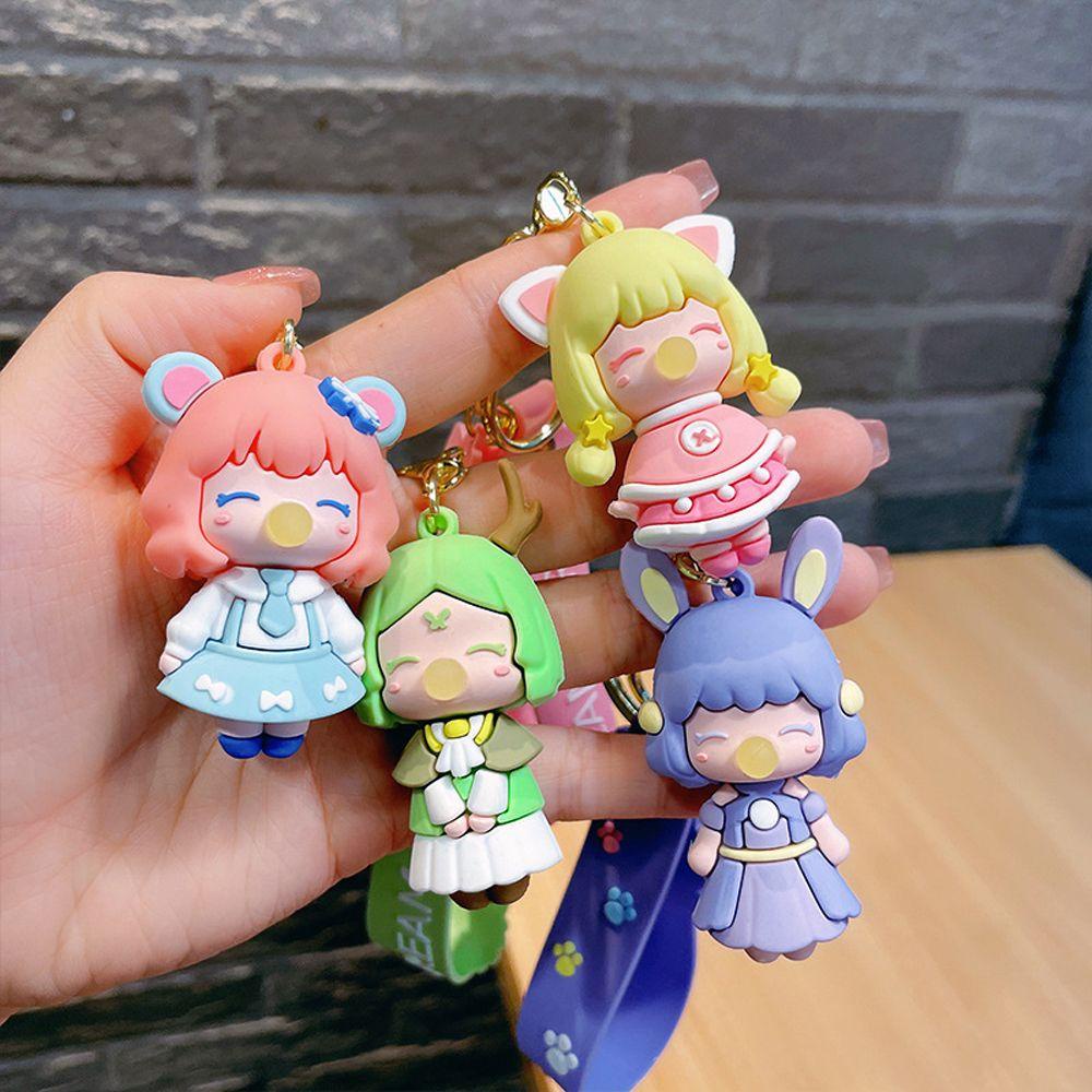 Móc Khóa Hình Búp Bê Hoạt Hình NICKOLAS Jungle Girl Dễ Thương