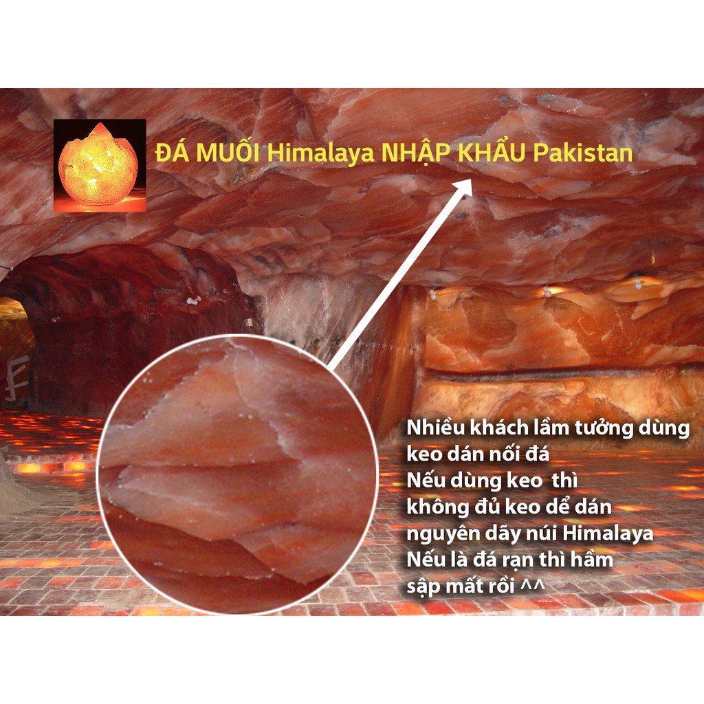 ĐÁ MUỐI HIMALAYA MẶT CONG 1 viên NHẬP KHẨU PAKISTAN