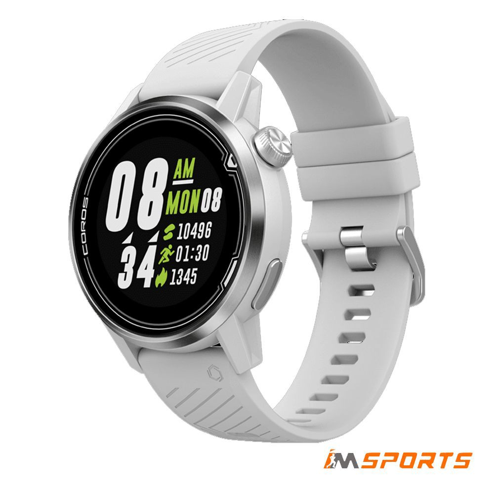 Đồng hồ thế thao, chạy bộ, gps COROS APEX Premium Multisport - 42mm - White/Silver