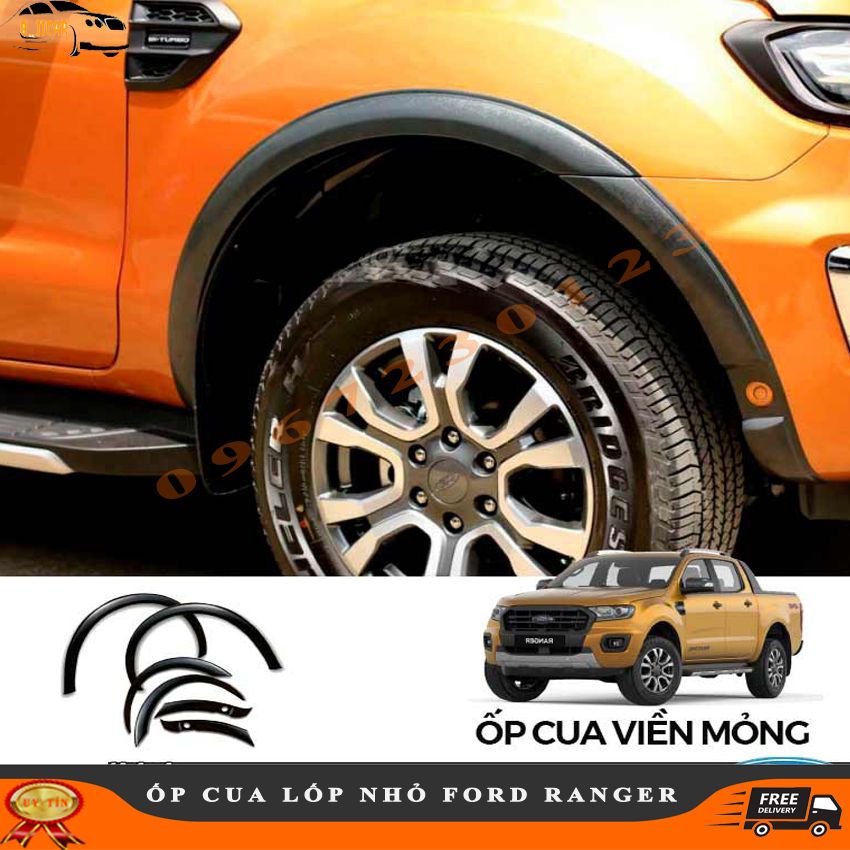 Ốp Cua Lốp FORD RANGER 2016-2021 Bản Nhỏ Có Cảm Biến Hoặc Không Cảm Biến