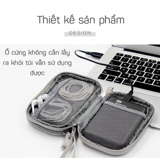 Túi đựng đồ công nghệ 2 lớp (ổ cứng rời - sạc dự phòng)