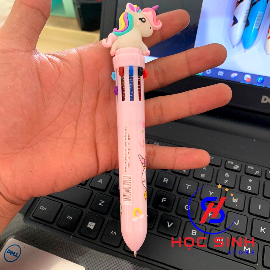 Bút Bi 10 Ngòi Dễ Thương 0.5mm [ Giao Mẫu Ngẫu Nhiên Cho Bé Trai Và Gái]