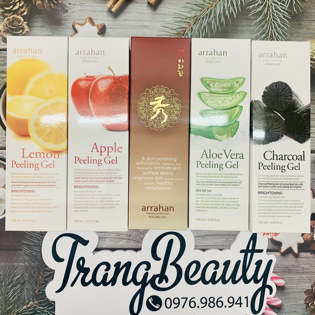 ( tem nhập khẩu) Tẩy da ( tế bào ) chết hoa quả   Arahan Whitening Peeling Gel làm trắng da | BigBuy360 - bigbuy360.vn