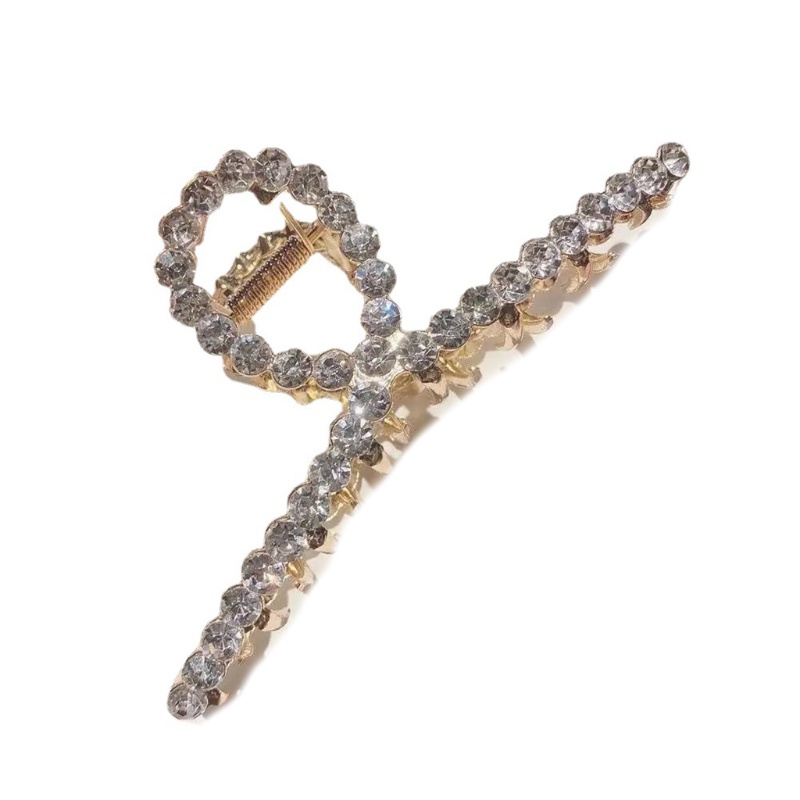 Set 4 Kẹp Tóc Càng Cua Lớn Bằng Kim Loại Chống Trượt Thời Trang