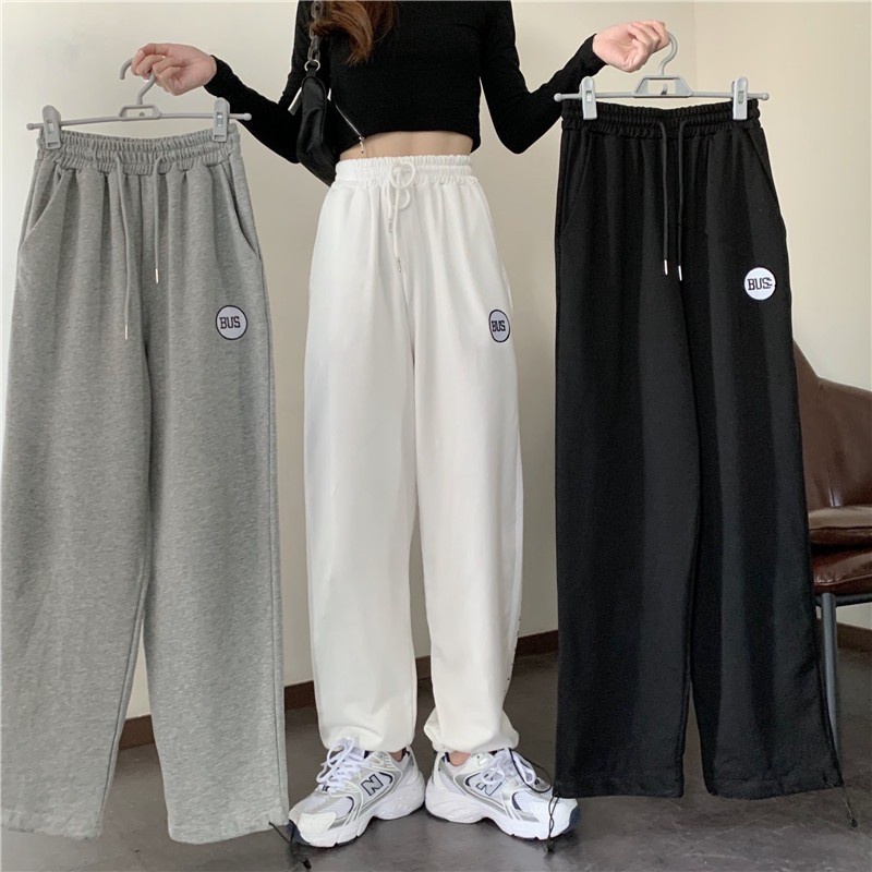 Quần Jogger Nỉ nam nữ Bus cạp thun Ulzzang chất chơi, quần dài nam nữ ống rút dây unisex cá tính phong cách