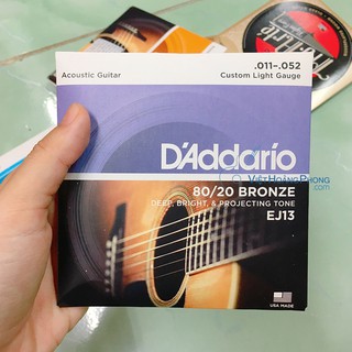 Dây đàn guitar acoustic d'addario ej13