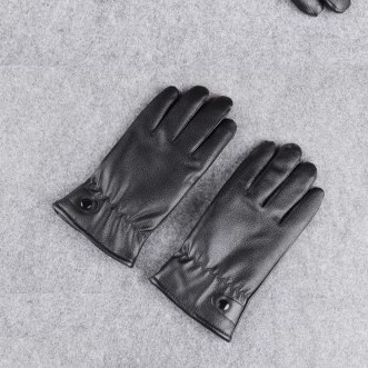 Găng tay da nam nữ lót nỉ ấm áp cảm ứng đi mưa Bodysport